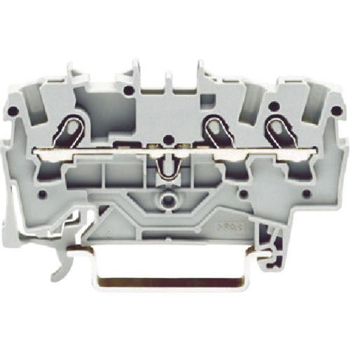 WAGO spring type relay terminal block 2001 series for 3-wire system gray color