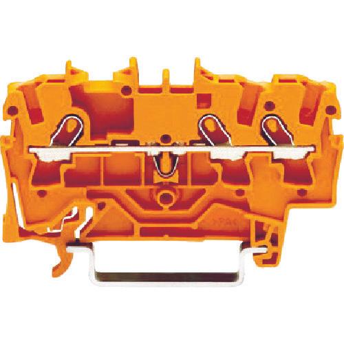 WAGO spring-type relay terminal block for 2001 series 3-wire system orange