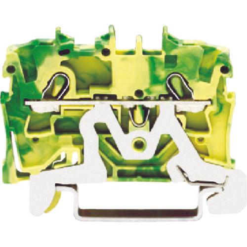 WAGO spring-type junction terminal block for 2002 series 2-wire system for grounding