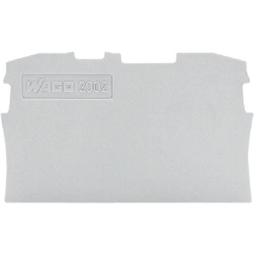WAGO terminal block end plate 2001/2002/2201/2202 shared 2-wire gray color (10 pieces)