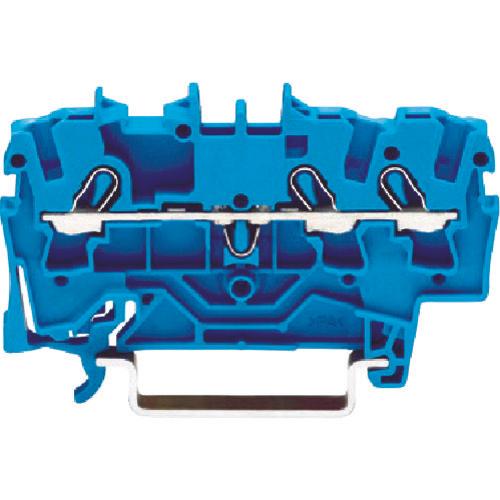 WAGO spring type relay terminal block for 2002 series 3-wire system blue