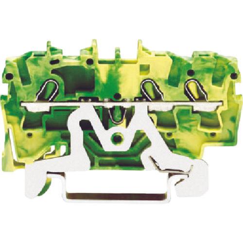 WAGO spring-type junction terminal block for 2002 series 3-wire system for grounding