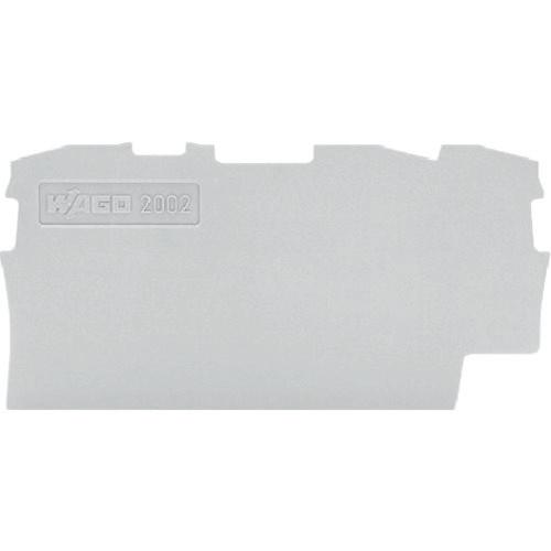 WAGO terminal block end plate 2001/2002/2201/2202 series shared 3-wire gray 10