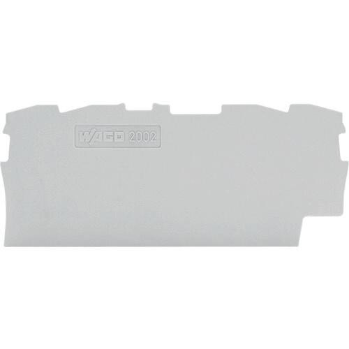 WAGO terminal block end plate 2001/2002/2201/2202 series shared 4-wire gray 10