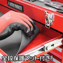 画像をギャラリービューアに読み込む, アストロプロダクツ　ツールボックス　３段　ベアリング　レッド　ＴＢ７６３
