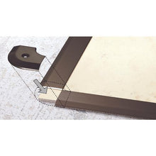 Load image into gallery viewer, ASSIST floor hardware 20-111L Gardner Bender head corner aluminum bronze outside corner 43 x 43 mm
