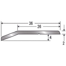 Tải hình ảnh vào trình xem thư viện, Phần cứng sàn ASSIST 20-112AWH, chân vịt, không lỗ, nhôm trắng nhạt, 1/2 chiều dài tiêu chuẩn 2,00M

