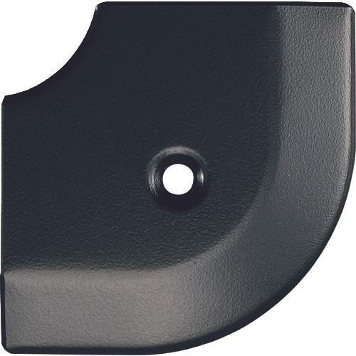 ＡＳＳＩＳＴ　床金物２０－１１２ＬＢＬヘの字押えコーナー　アルミブラック　出隅　５３×５３ｍｍ