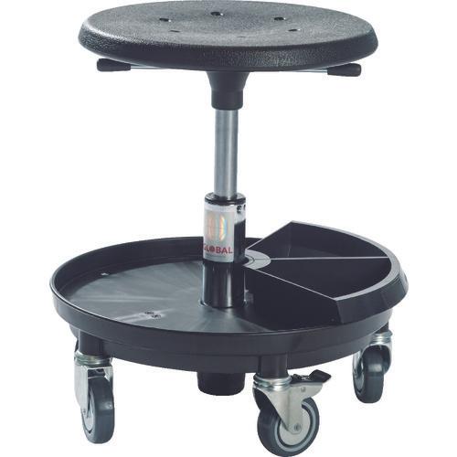 Ｇｌｏｂａｌ　ＳＩＧＭＡ　４００Ｐ　工具トレー付作業チェア　樹脂製ベース　座高３７～５０ｃｍ