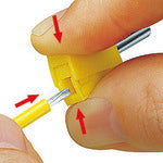 Load image into gallery viewer, WAGO banana plug orange 4 pieces
