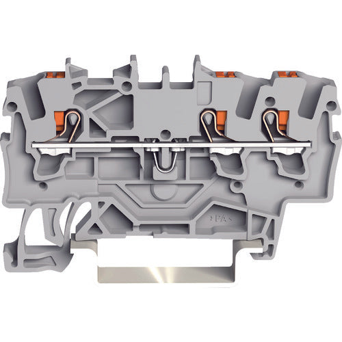 WAGO push-button operation type spring-loaded junction terminal block 2201 series for 3-wire system