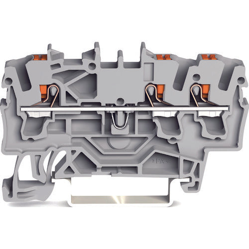 WAGO push-button operation type spring-loaded junction terminal block 2202 series for 3-wire system
