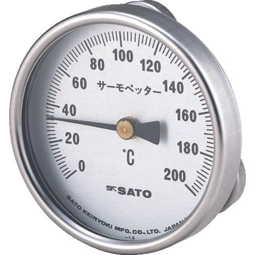 佐藤双金属式表面温度计温度计0~200°C (2340 -20)