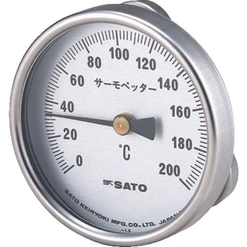 佐藤双金属式表面温度计温度计0~400°C (2340 -40)