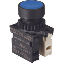 Tải hình ảnh vào trình xem thư viện, Công tắc nút nhấn TRUSCO Φ25 1a-1b xanh dương
