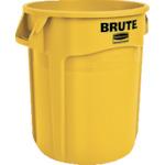 โหลดรูปภาพลงในโปรแกรมดูแกลเลอรี Rubbermaid คอนเทนเนอร์บรูททรงกลมมีสลิท 75.7L สีเหลือง
