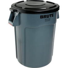 Load image into gallery viewer, Rubbermaid round brute container lid for 121.1L dark green
