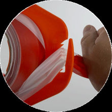 画像をギャラリービューアに読み込む, ＮＯＶＡＰ　ホルダー付き表示テープ　ＳＰＥＥＤ　ＴＡＰＥ［［Ｒ上］］　レッド／ホワイト　５０ｍｍ×１００ｍ
