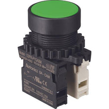 Tải hình ảnh vào trình xem thư viện, Công tắc nút nhấn TRUSCO Φ30 1a-1b xanh lá
