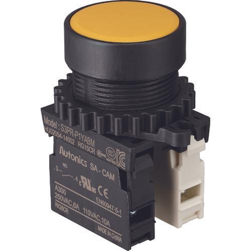 Công tắc nút nhấn TRUSCO Φ30 1a-1b màu vàng