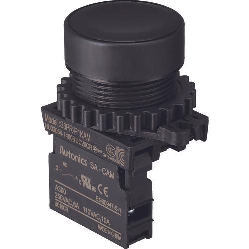 Công tắc nút nhấn TRUSCO Φ30 1a màu đen