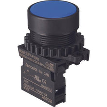 Tải hình ảnh vào trình xem thư viện, Công tắc nút nhấn TRUSCO Φ30 1a xanh dương
