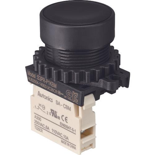 Công tắc nút nhấn TRUSCO Φ30 1b màu đen