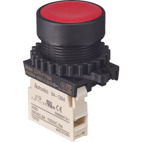 Công tắc nút nhấn TRUSCO Φ30 1b đỏ