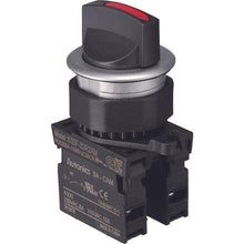 Tải hình ảnh vào trình xem thư viện, Công tắc chọn TRUSCO Φ30 90° 2 rãnh 2a màu đỏ
