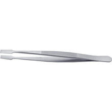 Tải hình ảnh vào trình xem thư viện, nhíp thép không gỉ kháng axit idealtek loại đầu phẳng 120mm có tay cầm răng cưa

