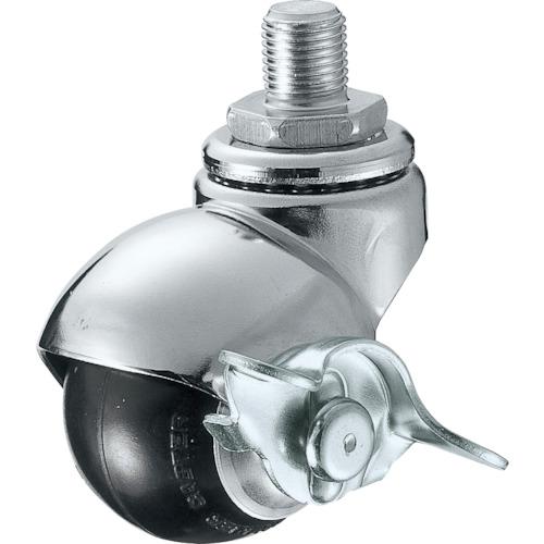 ハンマー　ねじ込み式Ｍ１２　旋回式ゴム車輪　４０ｍｍ　ストッパー付