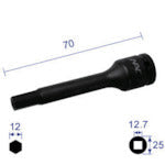 Cờ lê lục giác Knack loại dài 12.7 x mặt đối diện 12 mm x 70 L