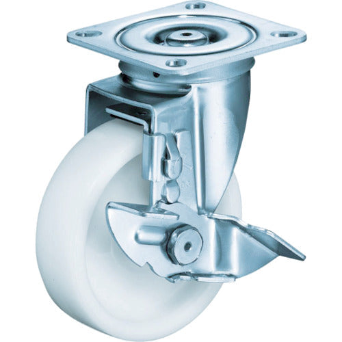ハンマー　旋回式ナイロン車輪　６５ｍｍ　ストッパー付