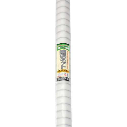 Ｄｉｏ　農園芸用　銀糸入り防虫ネット　透光率９０％　１．８ｍ×２０ｍ