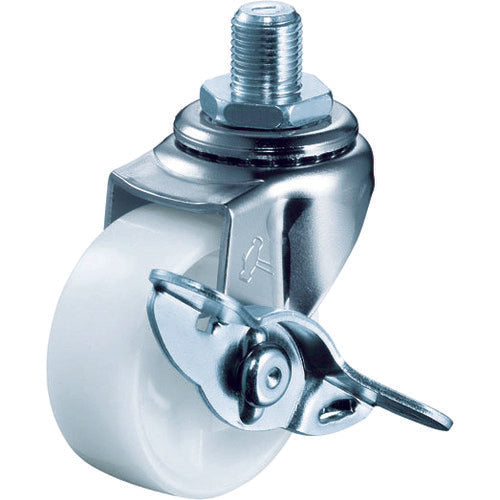 ล้อไนล่อนหมุนแบบขัน HAMMER CASTER ในค้อน 50 มม. UNF1/2 พร้อมสต๊อปเปอร์