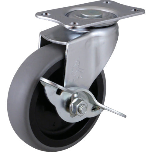 Bánh xe đàn hồi loại xoay HAMMER CASTER E (bánh xe PP) 65mm có nút chặn
