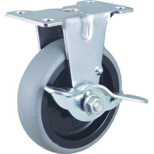 ล้อยางอีลาสโตเมอร์คงที่ซีรีส์ HAMMER CASTER E (ล้อ PP) 50 มม. พร้อมตัวหยุด