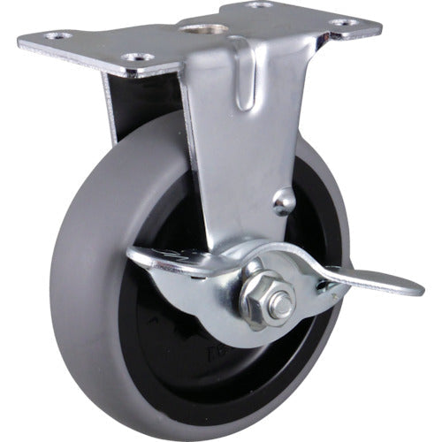Bánh xe đàn hồi cố định dòng HAMMER CASTER E (bánh xe PP) 75mm có nút chặn
