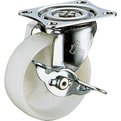 ハンマー　Ｇシリーズ旋回式ナイロン車輪　６５ｍｍ　ストッパー付