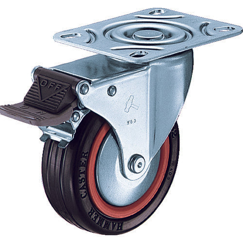 ハンマー　Ｍシリーズ　自在　ＳＰ付　ゴム車　１００ｍｍ　トータルロック
