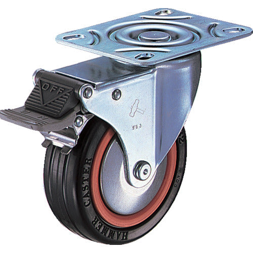 ハンマー　Ｍシリーズ　自在　ＳＰ付　ゴム車　１２５ｍｍ　トータルロック