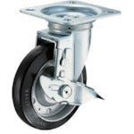 ハンマー　旋回式ゴム車輪　１５０ｍｍ　ストッパー付