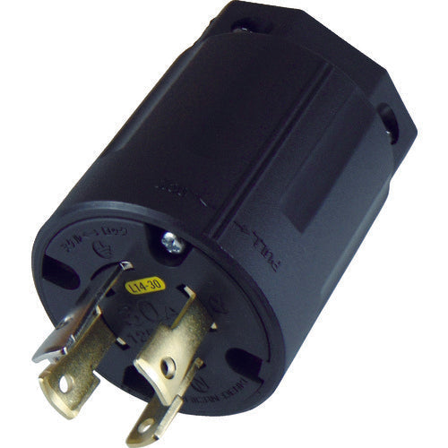 AMERICAN DENKI hook type nylon plug grounding 3P30A125/250V