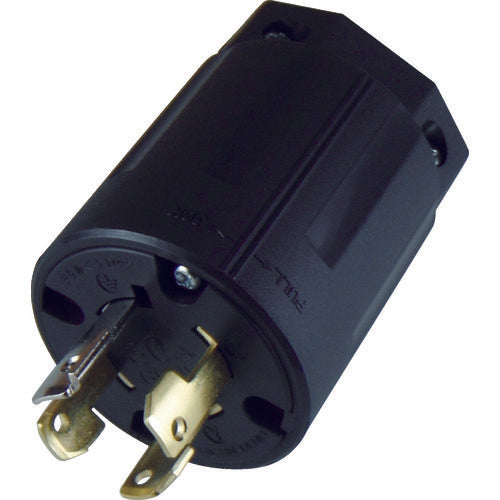 AMERICAN DENKI ปลั๊กไนล่อนชนิดตะขอต่อสายดิน 3P30A600V