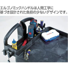 画像をギャラリービューアに読み込む, ラバーメイド　フラットシェルフユーティリティカート　ベージュ
