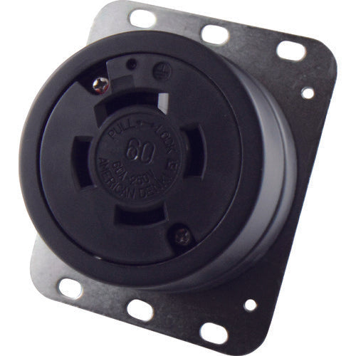 AMERICAN DENKI Hook Type Embedded Outlet Grounding 3P60A250V