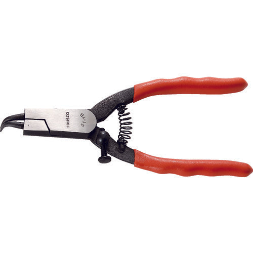 TRUSCO snap ring pliers for shaft Φ1.0 curved claw 51 type