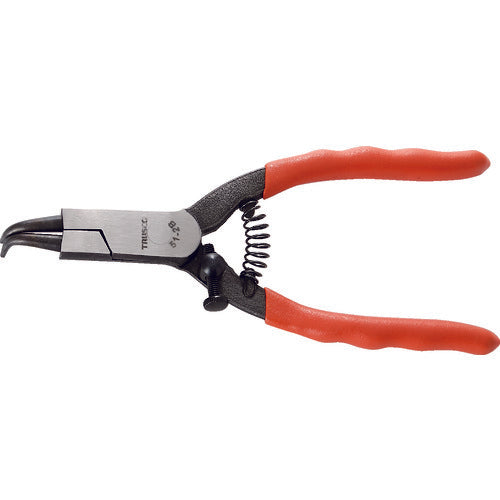 TRUSCO snap ring pliers for shaft Φ1.8 curved claw 51 type