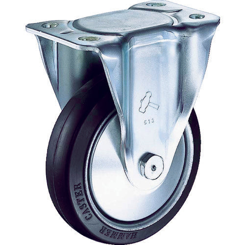 ハンマー　固定式ゴム車輪（スチールホイール・ローラーベアリング）１５０ｍｍ