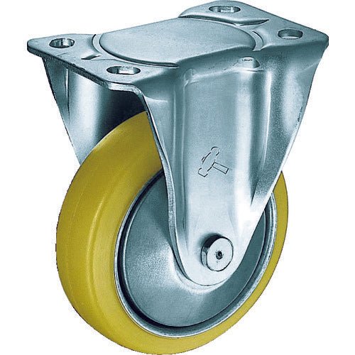 ハンマー　固定式ウレタン車輪（スチールホイール・ローラーベアリング）１２５ｍｍ